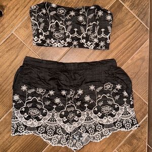 Two-Piece Embroidered Set